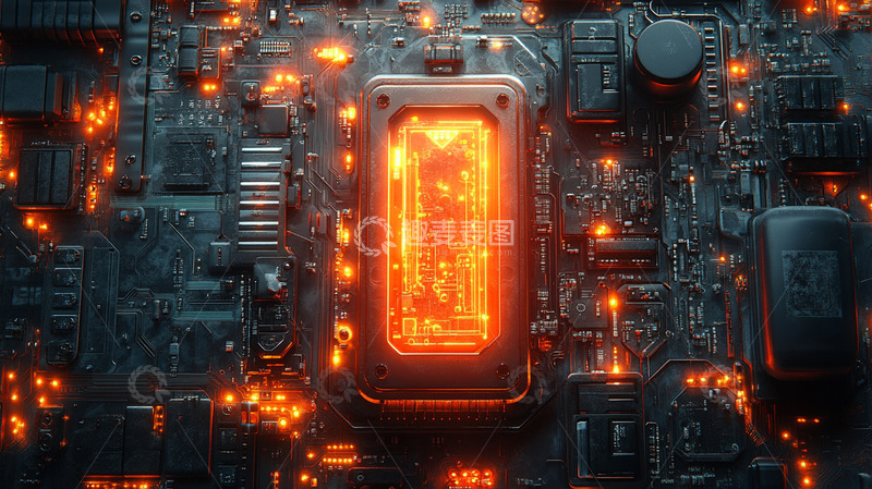 高清大图下载【趣麦麦图】背景插画素材-科技篇7