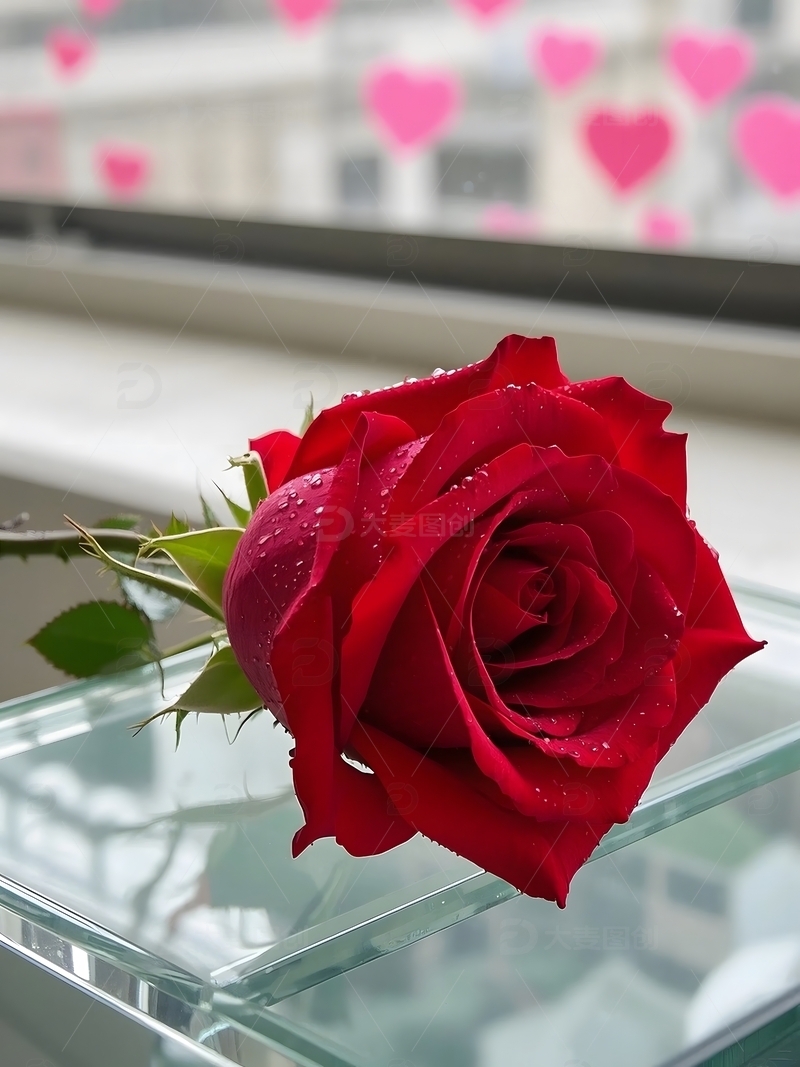 娇艳欲滴盛开的红玫瑰3