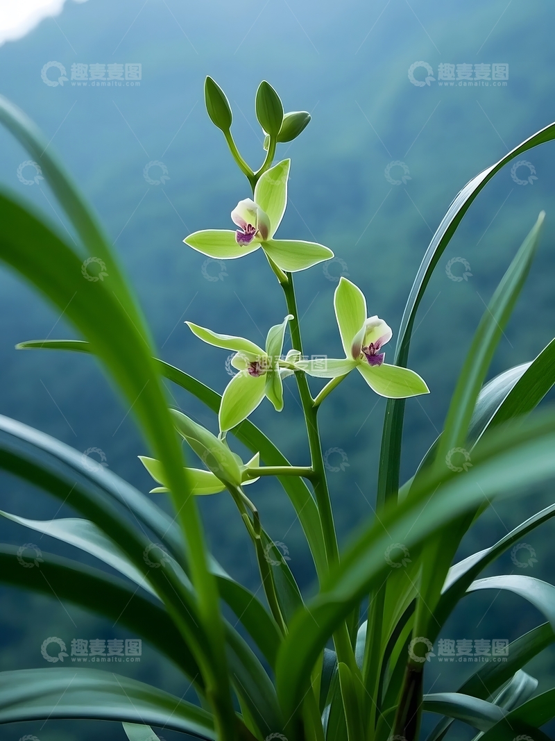 高清大图下载【趣麦麦图】春天盛开的兰花特写