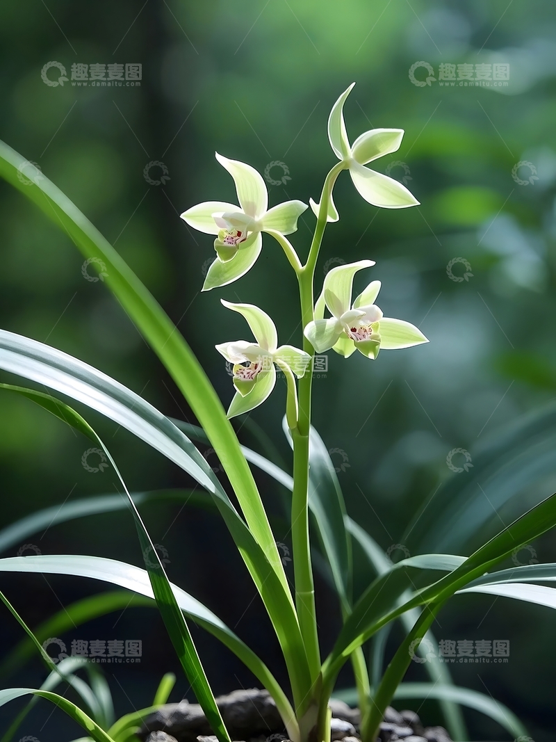 高清大图下载【趣麦麦图】春天盛开的兰花特写2
