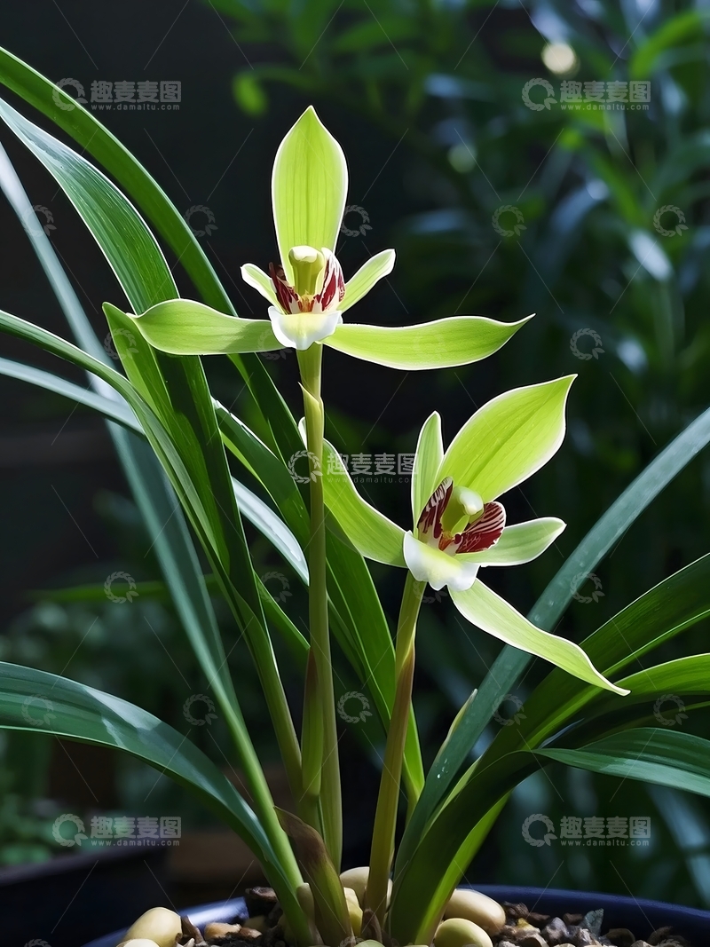 高清大图下载【趣麦麦图】春天盛开的兰花特写1