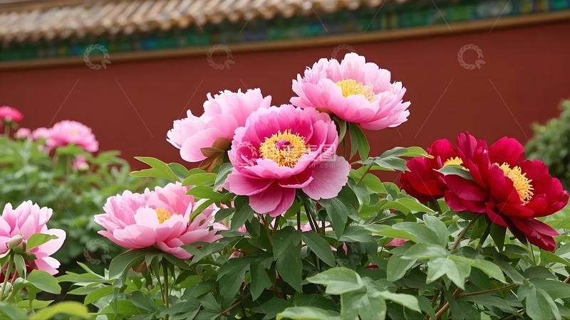 高清大图下载【趣麦麦图】全景拍摄雍容华贵的牡丹花