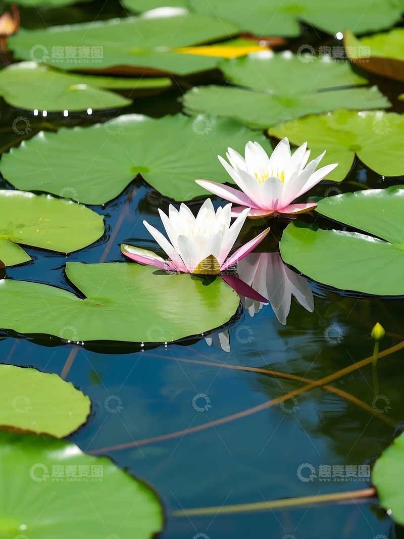 高清大图下载【趣麦麦图】夏日盛开的荷花特写