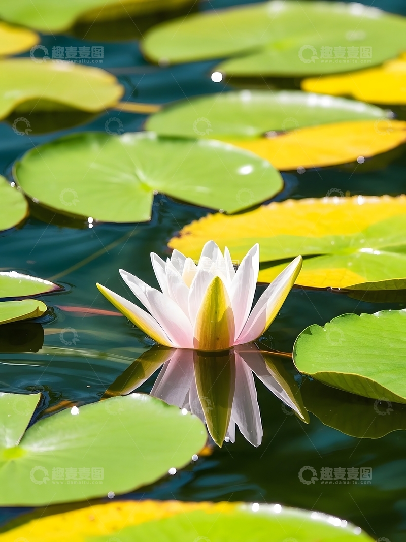 高清大图下载【趣麦麦图】夏日盛开的荷花特写2