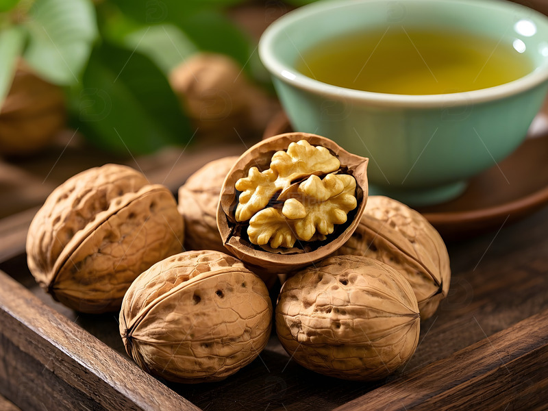 高清大图下载【趣麦麦图】新鲜核桃坚果摄影