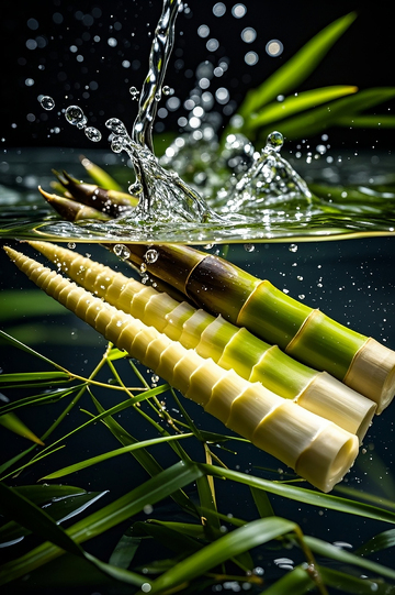 剥开的新鲜春笋竹笋1