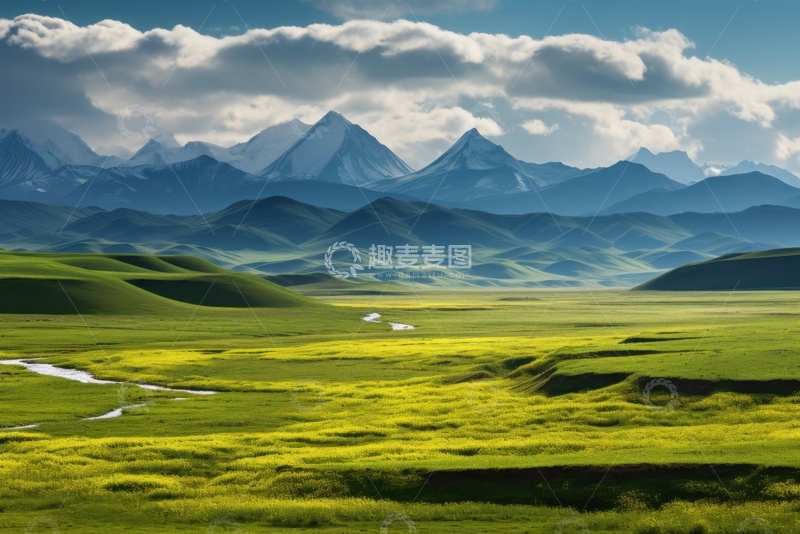 高清大图下载【趣麦麦图】高山草原自然美景