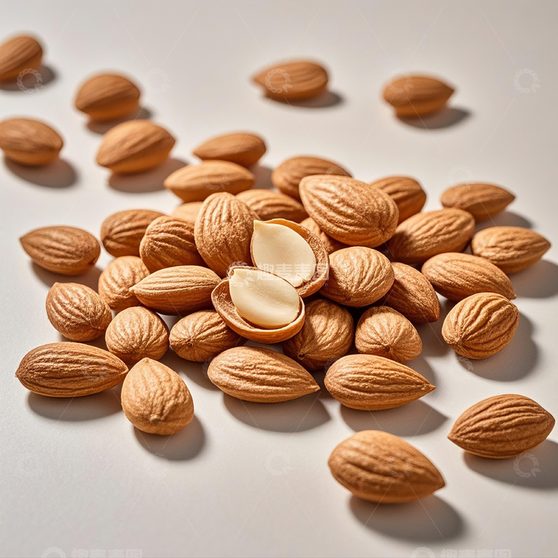 高清大图下载【趣麦麦图】传统中药苦杏仁