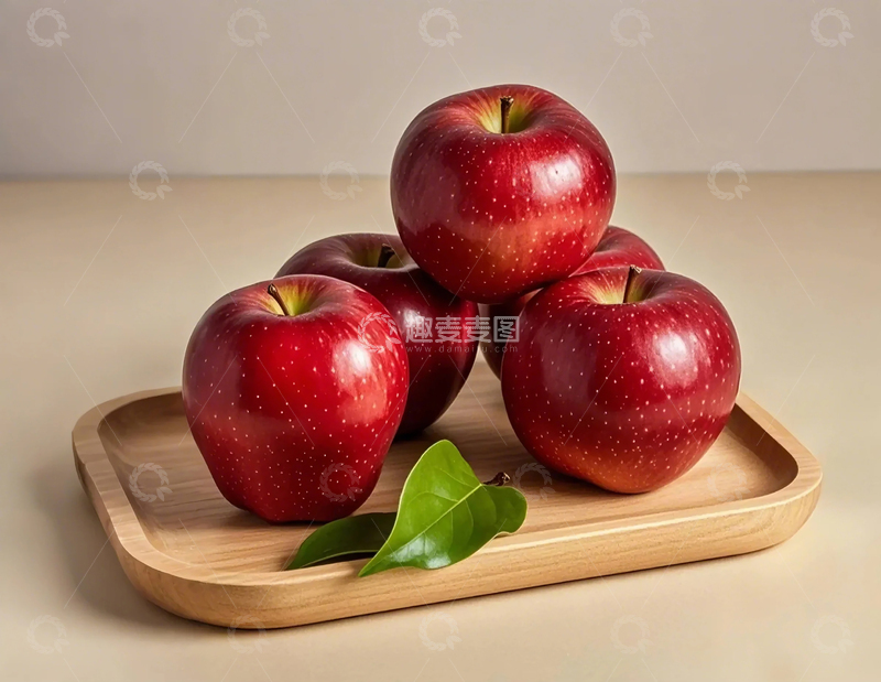 高清大图下载【趣麦麦图】新鲜大红苹果