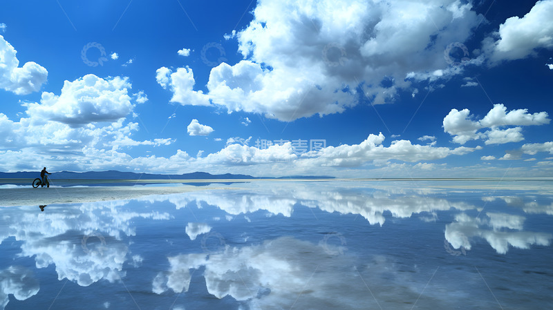 高清大图下载【趣麦麦图】水天一色的壮丽自然风景1