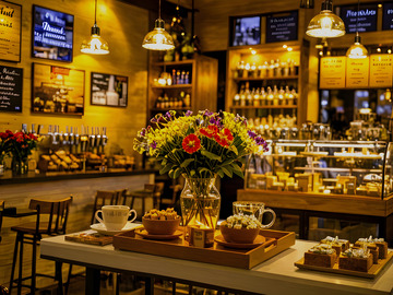 温馨咖啡店室内摄影