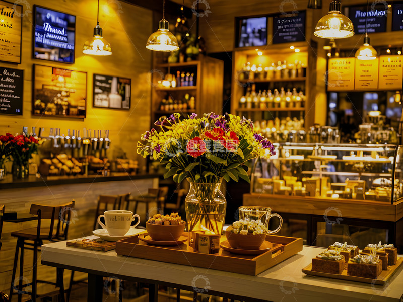 高清大图下载【趣麦麦图】温馨咖啡店室内摄影