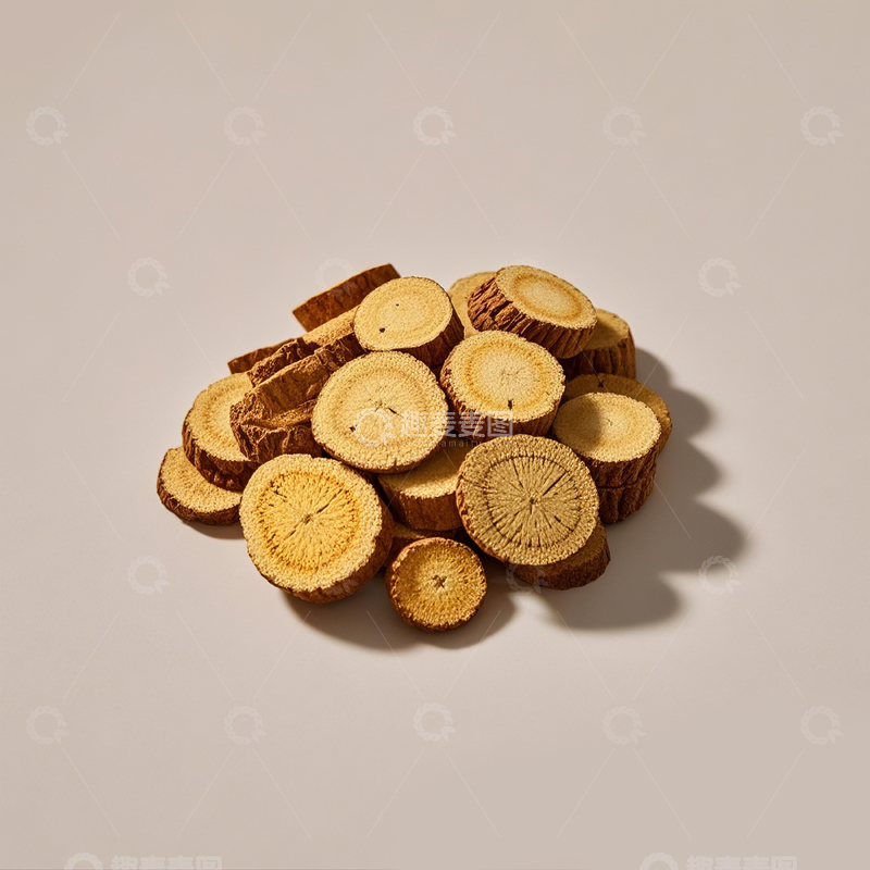 高清大图下载【趣麦麦图】传统中药炙甘草1