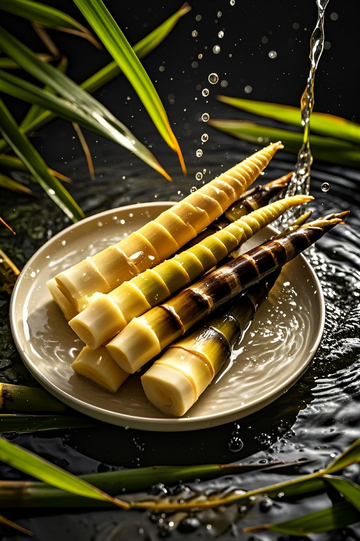 剥开的新鲜春笋竹笋3