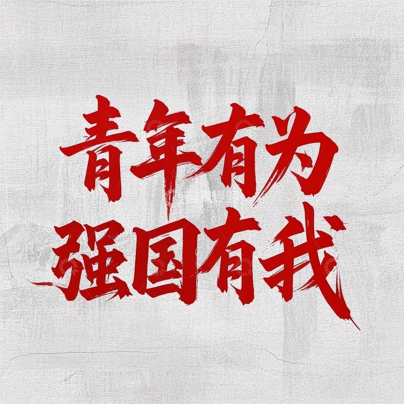 高清大图下载【趣麦麦图】五四青年节艺术字体设计8