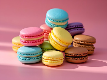 色彩斑斓的马卡龙摄影