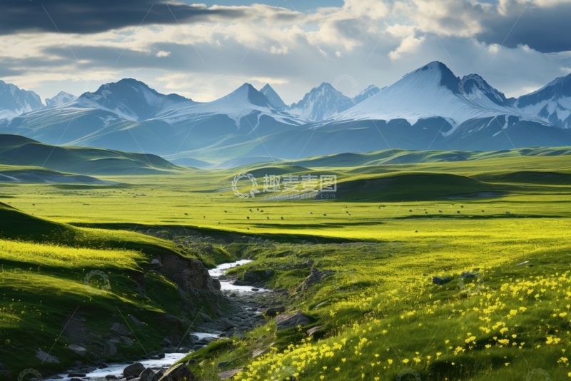 高清大图下载【趣麦麦图】旷野原野河流美景