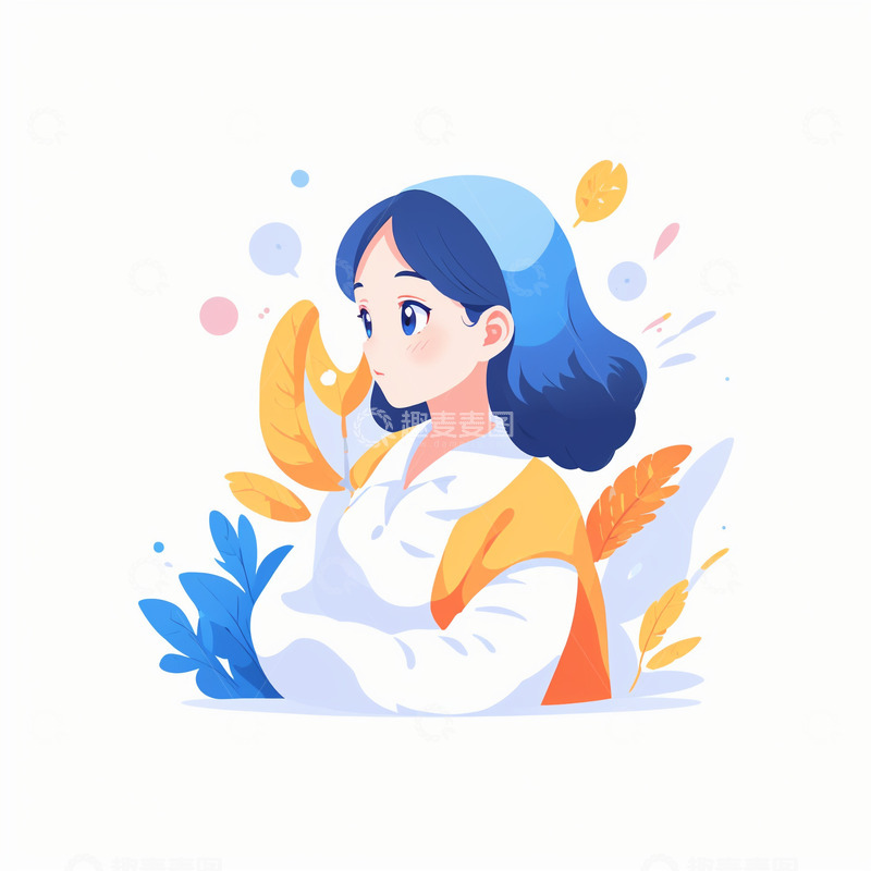 高清大图下载【趣麦麦图】扁平工作小人8