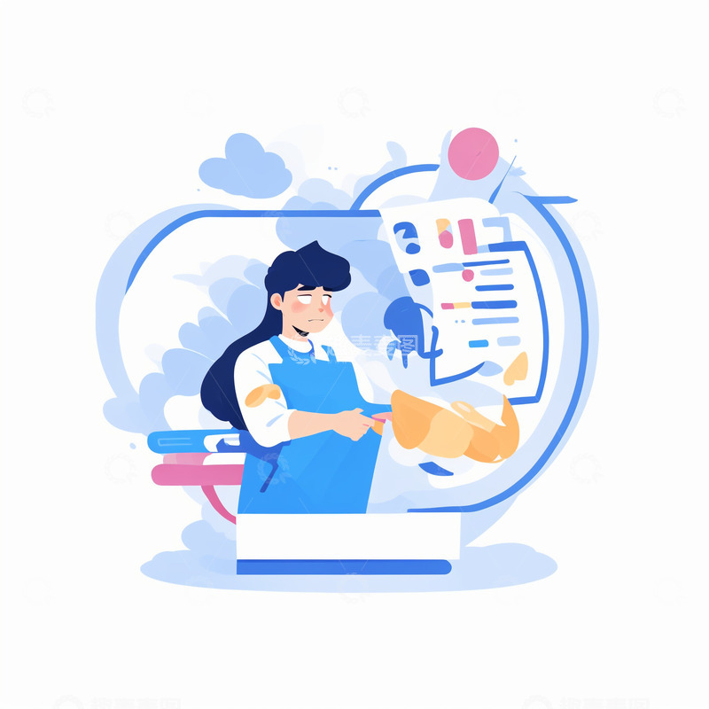 高清大图下载【趣麦麦图】扁平工作小人20