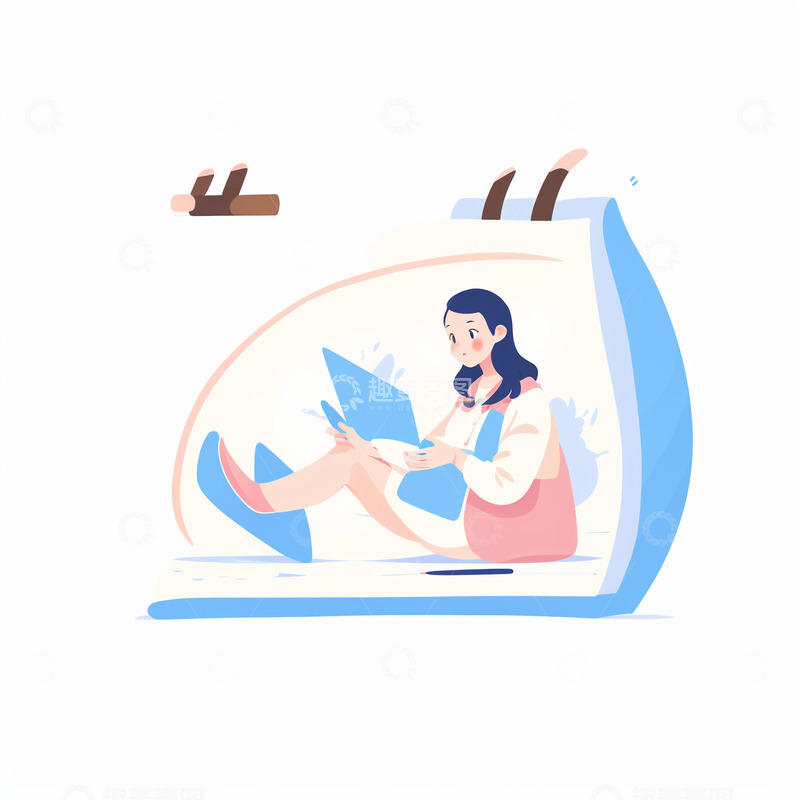 高清大图下载【趣麦麦图】扁平工作小人22