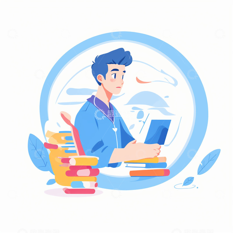 高清大图下载【趣麦麦图】扁平工作小人12