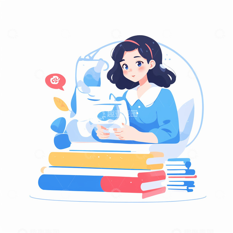 高清大图下载【趣麦麦图】扁平工作小人13