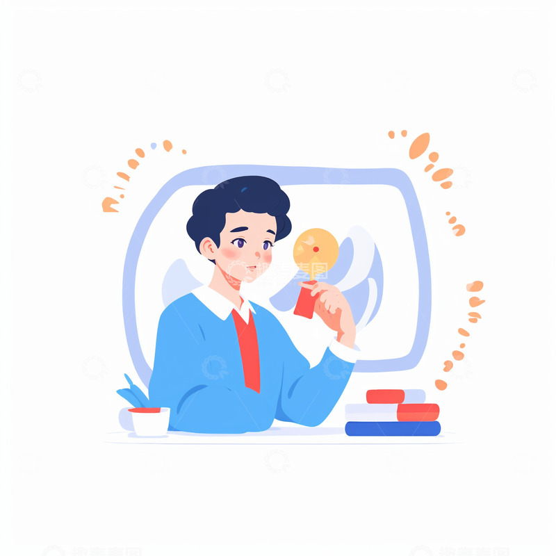 高清大图下载【趣麦麦图】扁平工作小人19