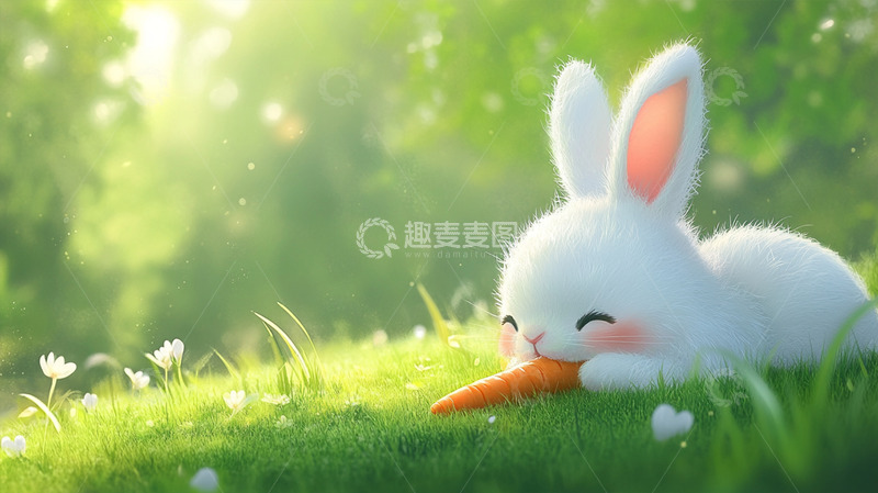 高清大图下载【趣麦麦图】背景插画素材-动物篇13