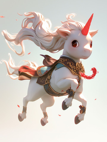 十二生肖马之中国风卡通