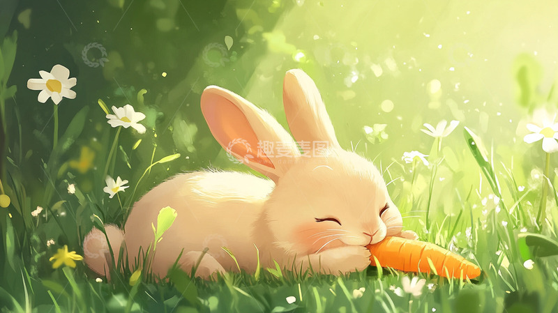 高清大图下载【趣麦麦图】背景插画素材-动物篇12