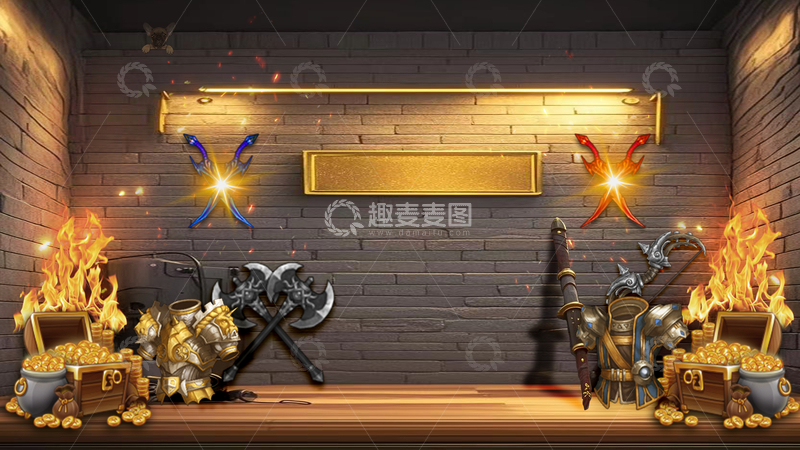 源文件下载【趣麦麦图】游戏直播间背景