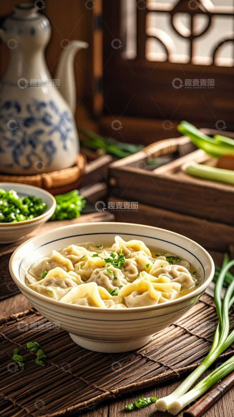 高清大图下载【趣麦麦图】中餐美食馄钝2