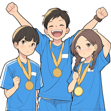 人物学生领奖免抠元素