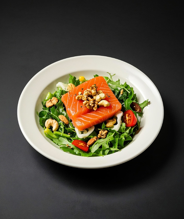 三文鱼沙拉特写1