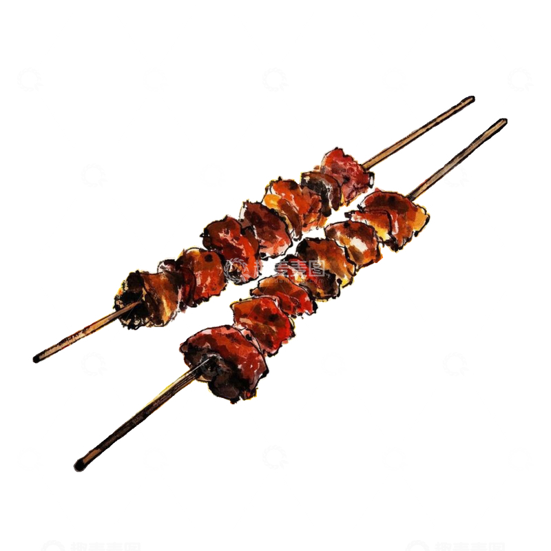 源文件下载【趣麦麦图】烧烤