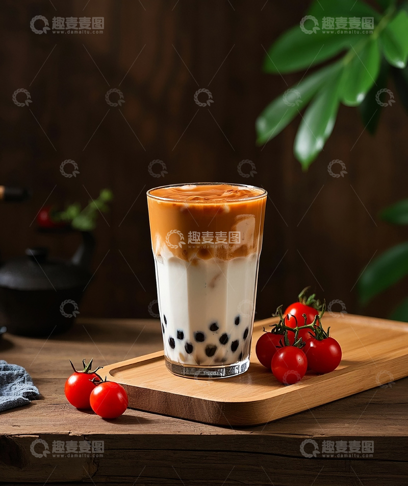 高清大图下载【趣麦麦图】珍珠奶茶