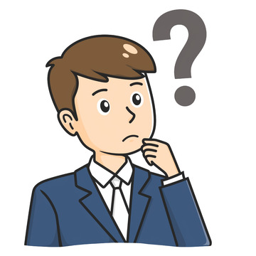 人物商务人士思考免抠元素