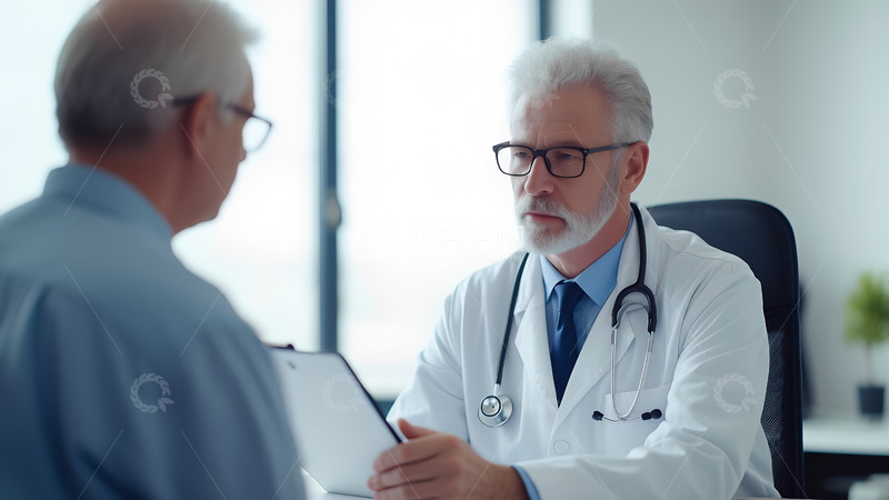 高清大图下载【趣麦麦图】正在看诊的医生医院人像摄影图3