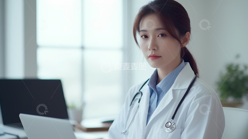 高清大图下载【趣麦麦图】医院里的医生人物肖像摄影图3