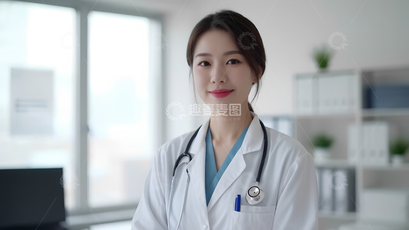 高清大图下载【趣麦麦图】医院里的医生人物肖像摄影图2