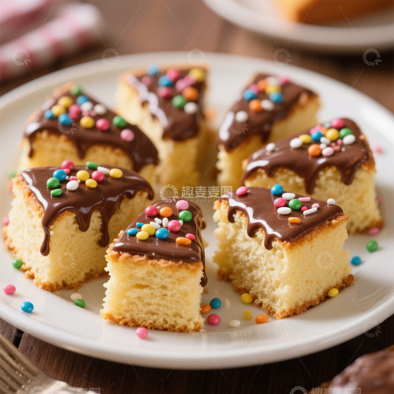 高清大图下载【趣麦麦图】自制香甜蛋糕展示
