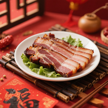 春节腊肉美食摄影