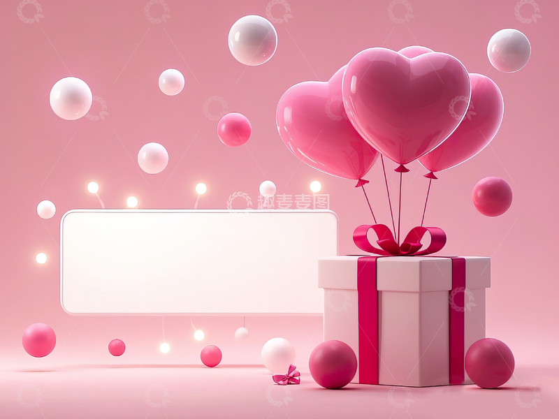高清大图下载【趣麦麦图】情人节520浪漫爱心礼品礼物5