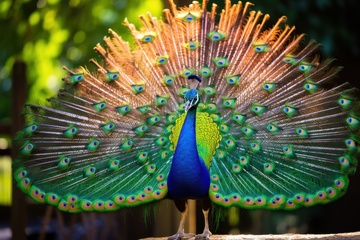 一只开屏的孔雀1