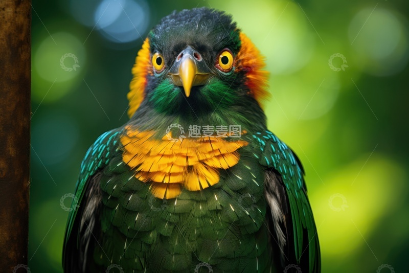 高清大图下载【趣麦麦图】热带鹦鹉特写