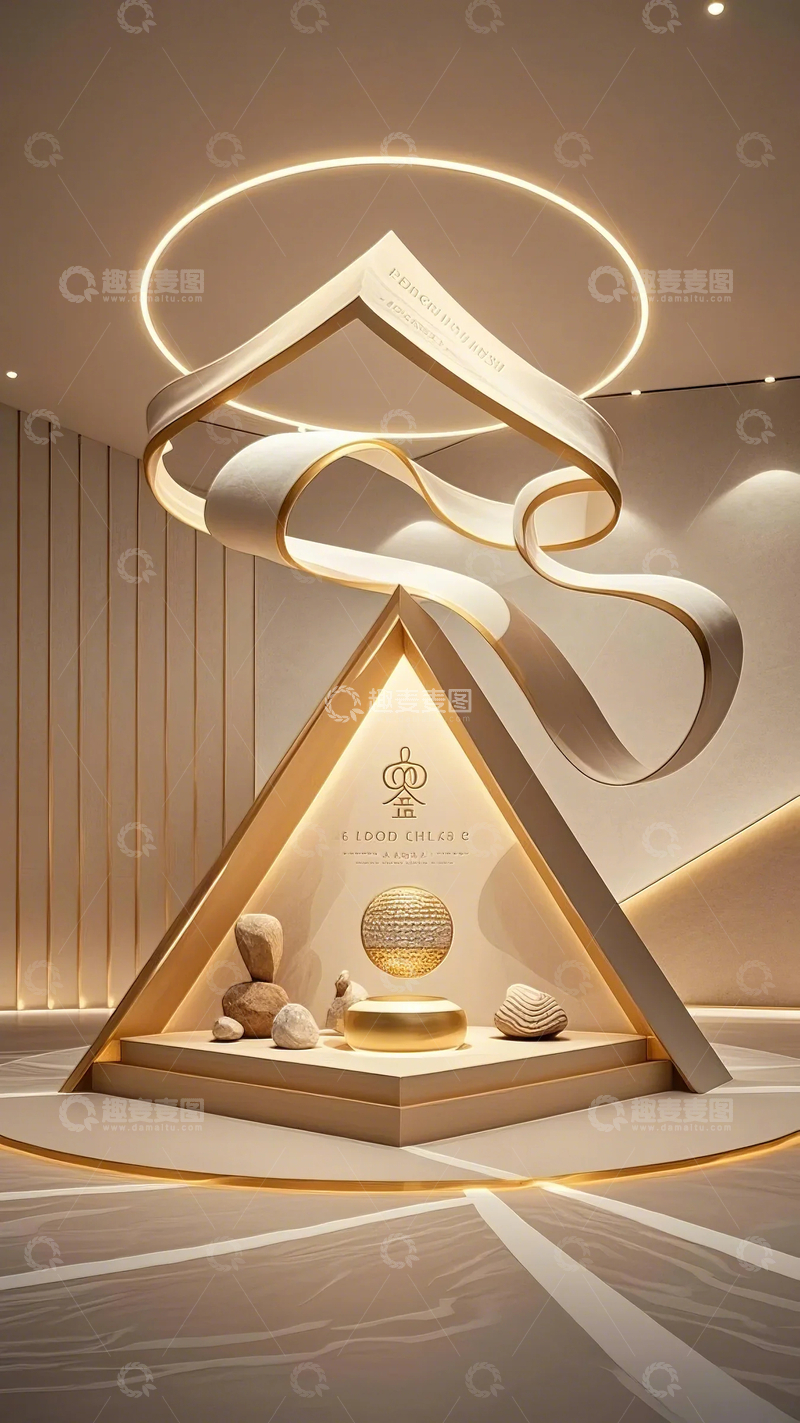 高清大图下载【趣麦麦图】高级感电商产品展示台1