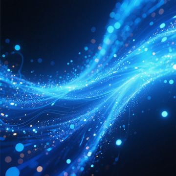 蓝色梦幻魔法粒子特效