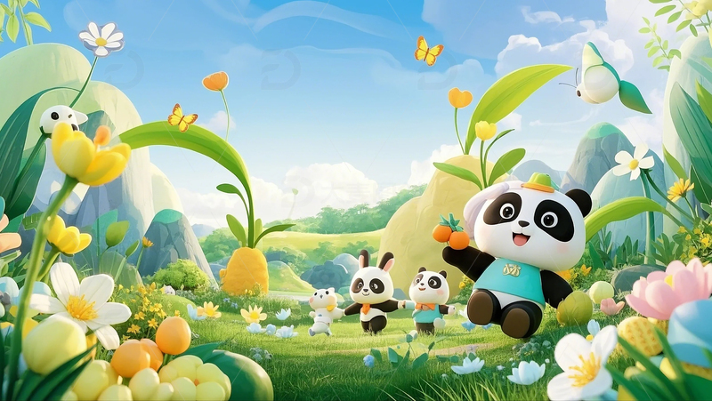 高清大图下载【趣麦麦图】手绘风春季暖场活动展板背景插画 1