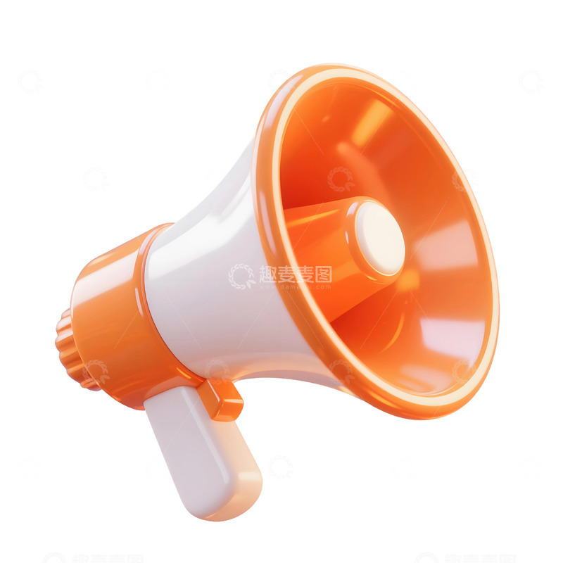 高清大图下载【趣麦麦图】小喇叭-3D免扣元素7