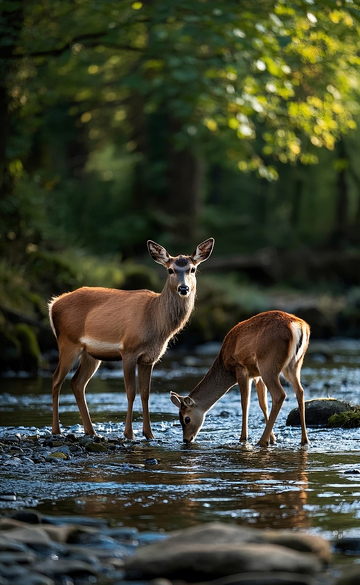 树林里的梅花鹿